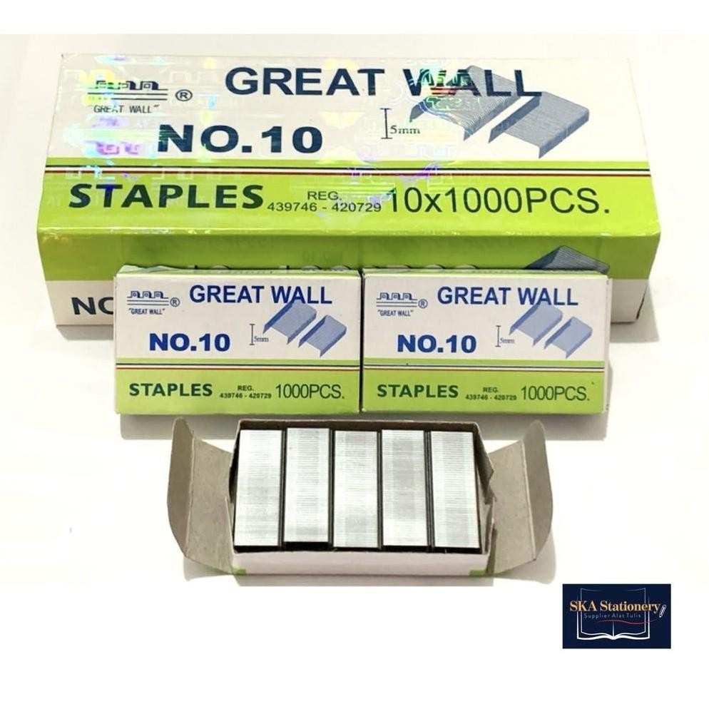 

Terbaru Refill/Isi Staples Greatwall No 10 Ori (Pak) Terbaru