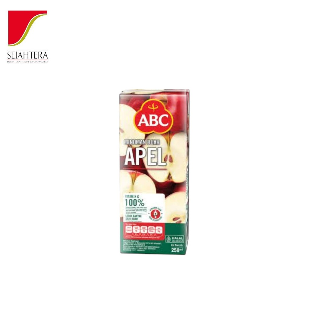 

ABC JUICE APPLE 250ml / ABC Jus Apel Kotak - Rasa Segar Manis Alami!