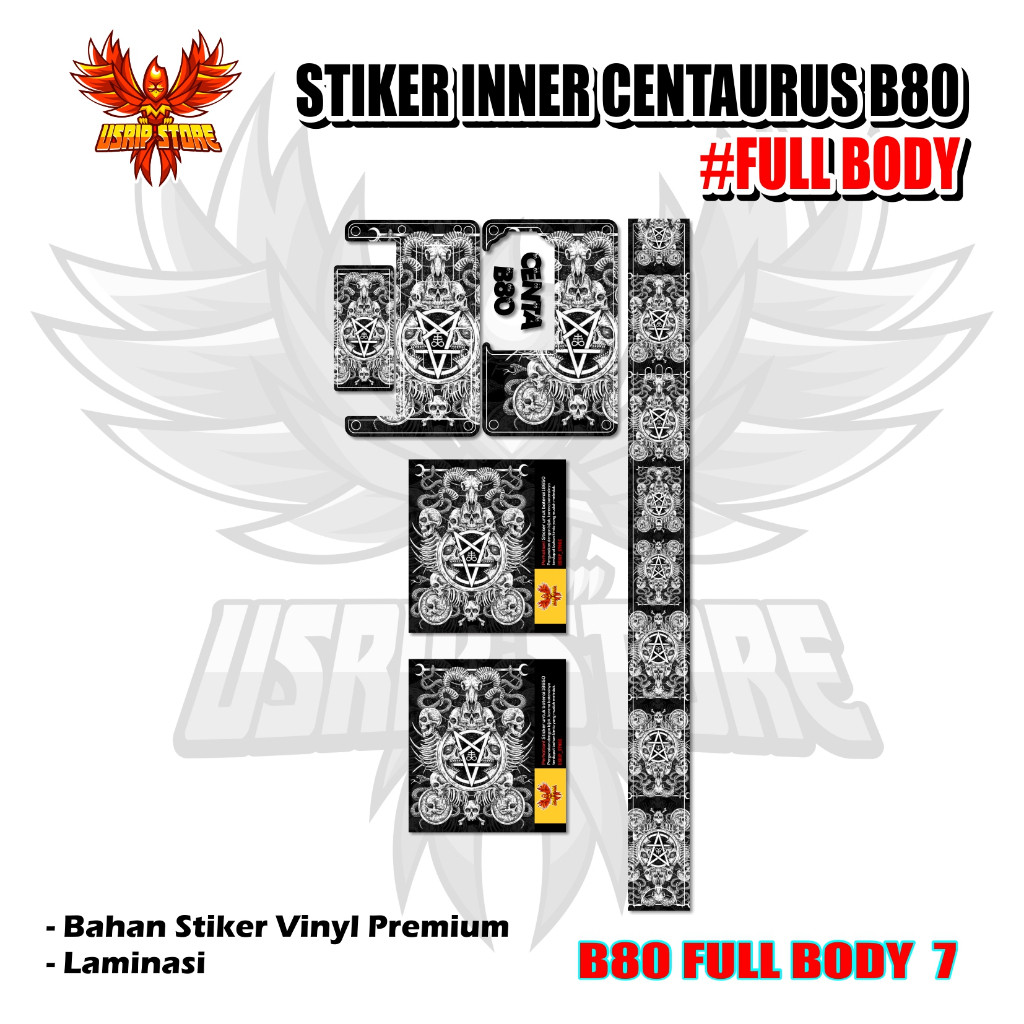 

Stiker 1 Centa B80 7 Garskin Label Custom Fullbody Presisi Bisa COD