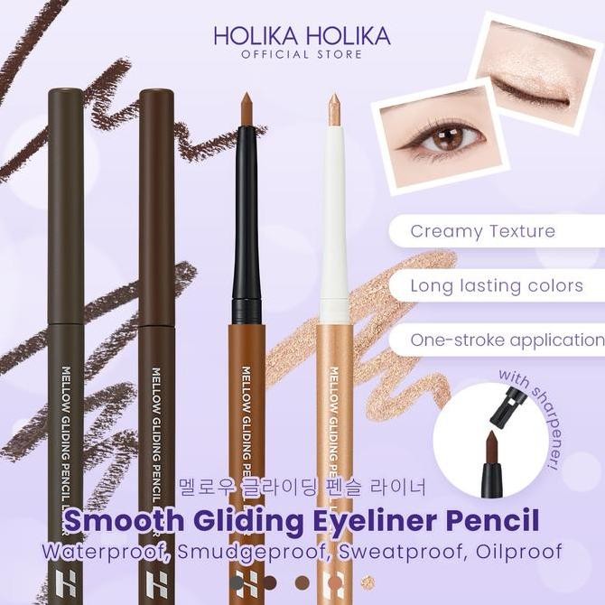 TERMURAH - Holika Holika Mellow Gliding Pencil Liner | Waterproof Eyeliner