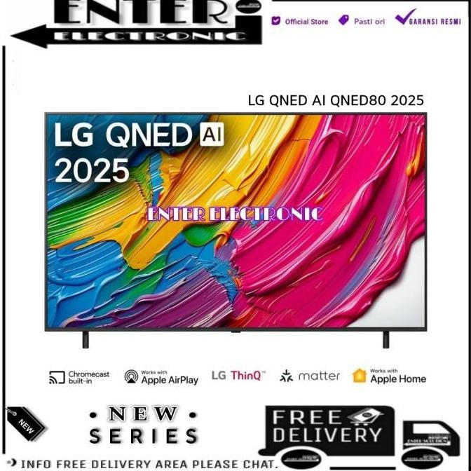 NEW LG 55QNED80ASA - SMART TV 4K LG QNED AI 55 INCH QNED80 55QNED80