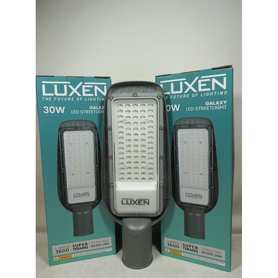 luxen lampu jalan pju led 30w lampu penerangan jalan 30 watt