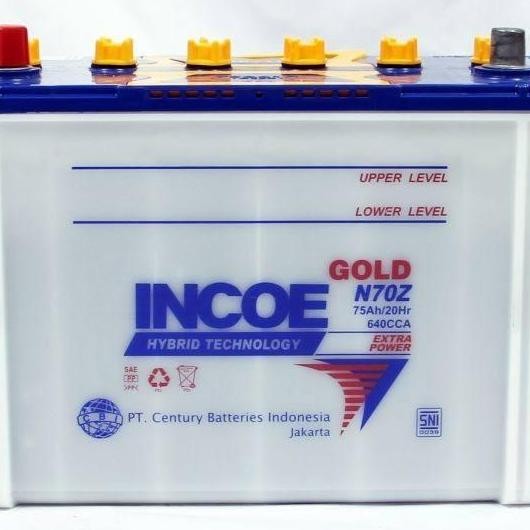 TERBARU - aki/accu mobil n70z incoe gold (75ah) untuk l300, phanter . dll