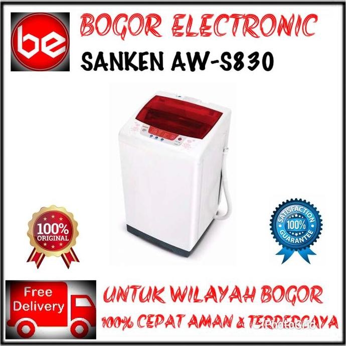 TERMURAH - SANKEN MESIN CUCI 1 TABUNG 7KG | AW-S830 | AW S830 | AWS830 |