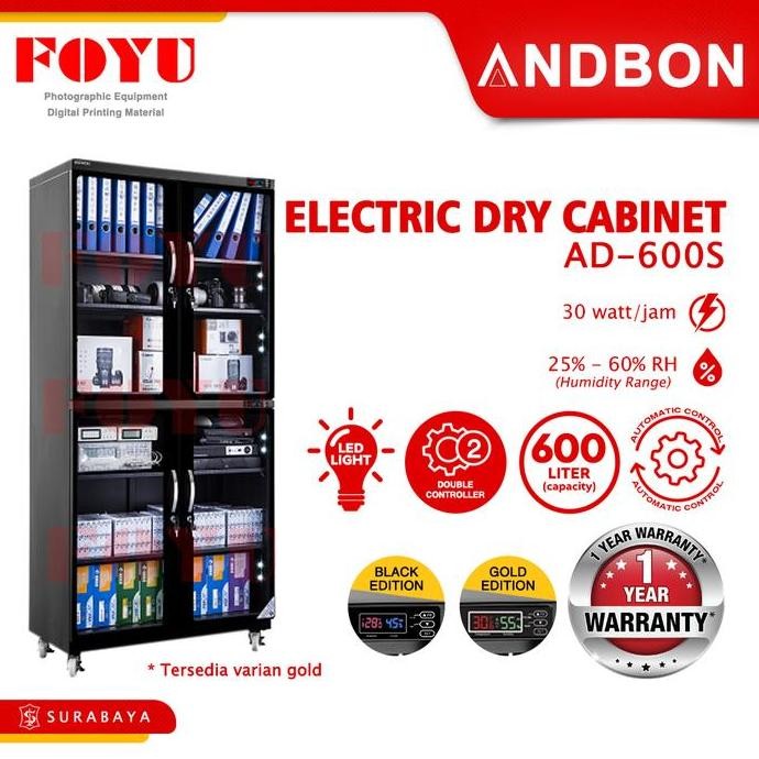 NEW Andbon AD-600S | Electric Dry Cabinet With Digital Control 600L