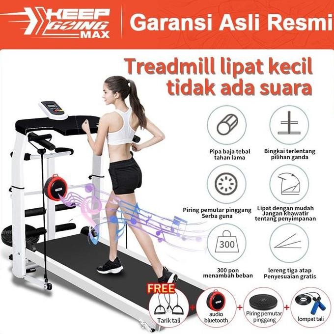 TERMURAH - Keep Going Max Treadmill dalam ruangan/ treadmill kebugaran multifungsi / Tidak memakan t
