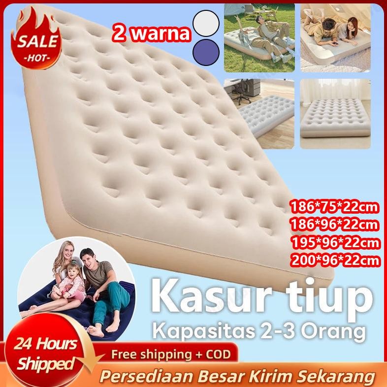 Kasur angin pompa double 2 orang  /Kasur angin / matras angin airbed intex / Kasur Angin + Pompa