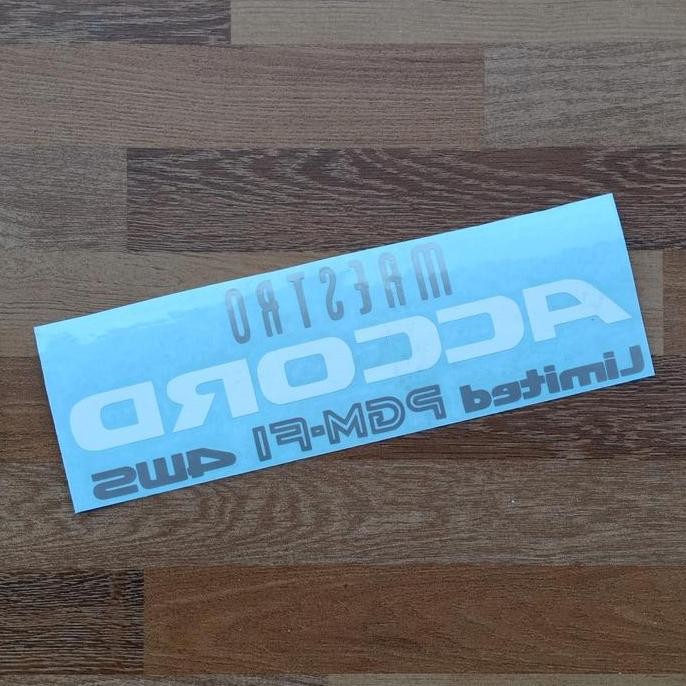 Stiker Kaca Belakang Honda Accord Maestro 4Ws Limited Jdm Usdm Mobil