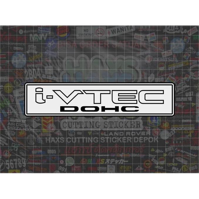 Cutting Sticker Ivtec Dohc Ukuran 22 Cm Untuk Cover Mesin