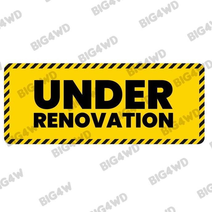 

Stiker Sticker Under Renovation