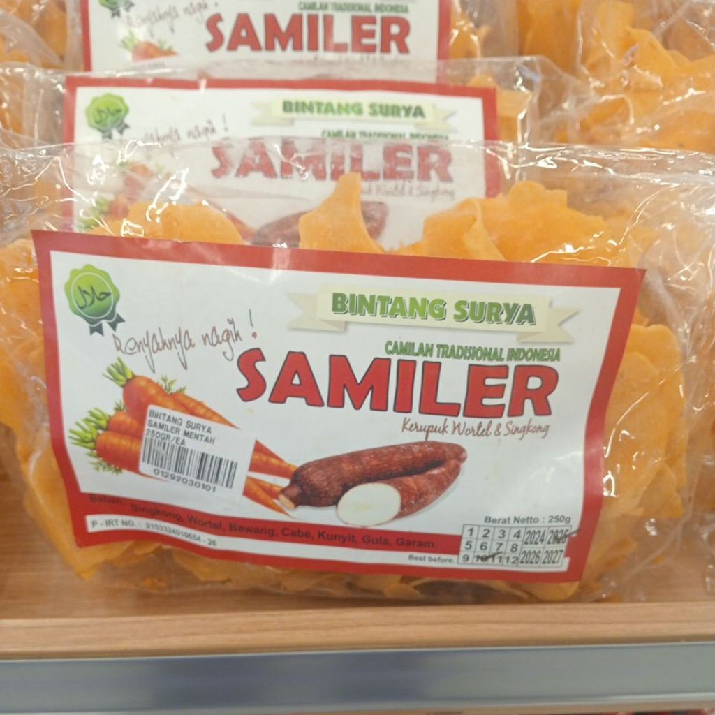 

Bintang Surya Samiler Kerupuk Wortel & Singkong Mentah 250g