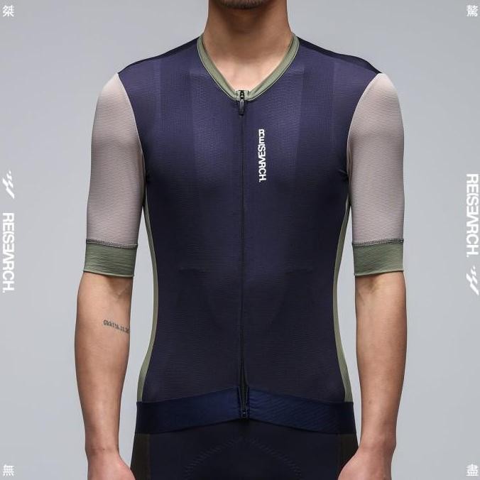 GRC Jersey Sepeda Men Women RESEARCH Prussian Blue Cycling Jersey