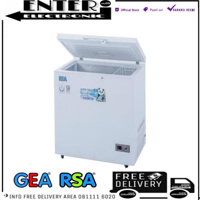 TERLARIS - RSA CF100 - CHEST FREEZER RSA 100 LITER FREEZER BOX PEMBEKU RSA CF 100