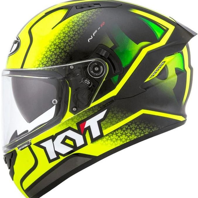 TERMURAH - HELM KYT NFR HYPERFLUO - YELLOW