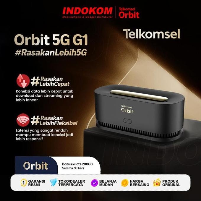 Telkomsel Orbit 5G G1 Modem Wifi Free Kuota 200GB