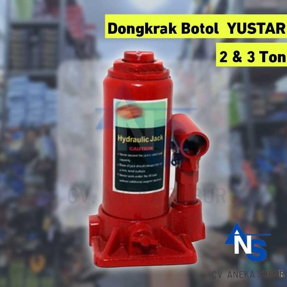 YUSTAR Dongkrak Botol 2 Ton / Dongkrak Botol 3 Ton