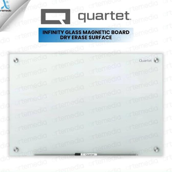 

TERMURAH - Quartet Infinity Glass Magnetic Board 122x91cm Papan Tulis Kaca Tempered Premium Whiteboard Elegan Magnetik