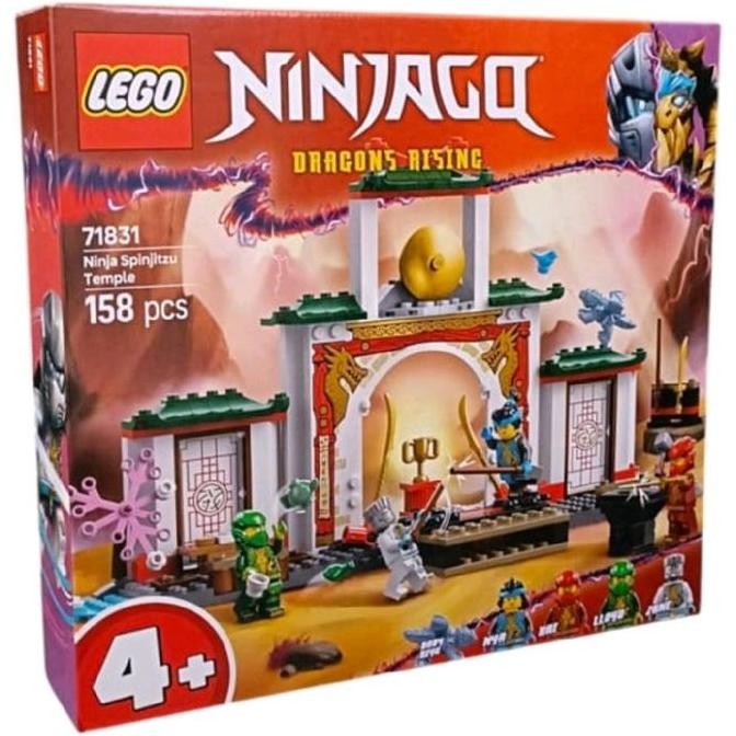 Mainan Anak Lego Ninjago Ninja Spinjitzu Temple 4 Minifigures Building Bricks