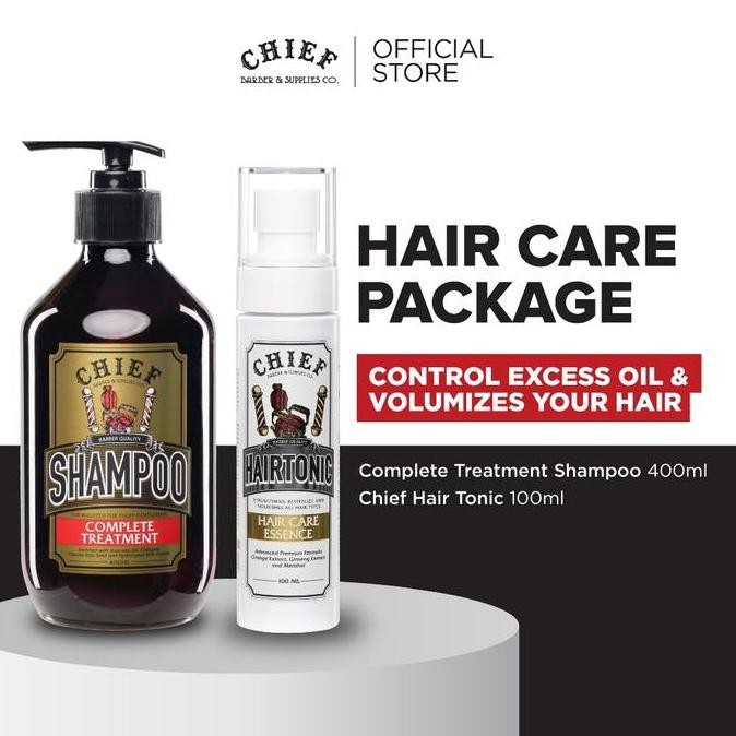 BEBAS ONGKIR - CHIEF Ramadan Fresh Hair Set - Chief Hairtonic 100ml & Chief Shampoo