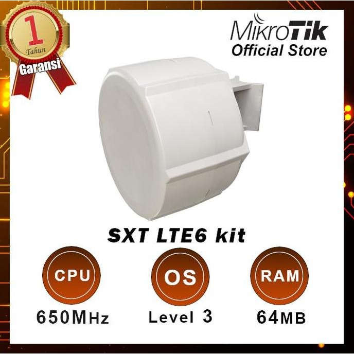 BEBAS ONGKIR - Mikrotik Embedded LTE Client SXT LTE6 Kit