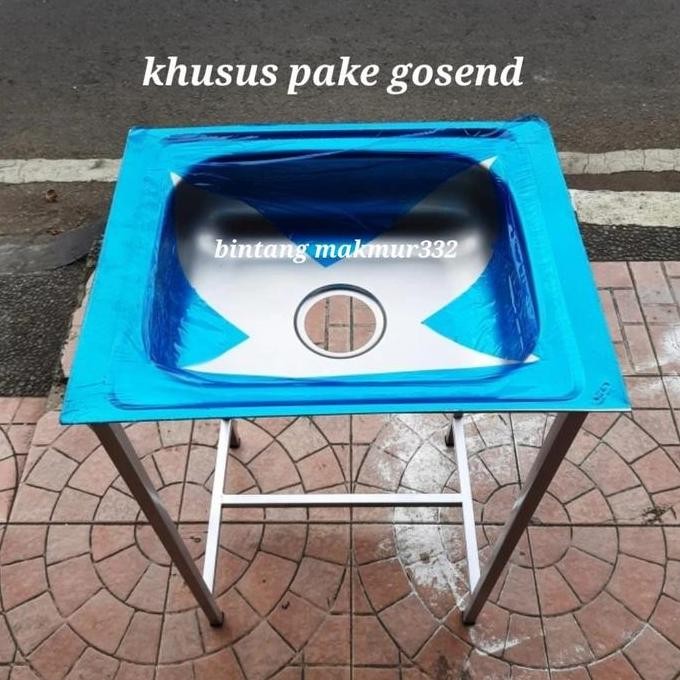 TERMURAH - kitchen sink portable/tempat cuci piring kaki/sink/75x40x50