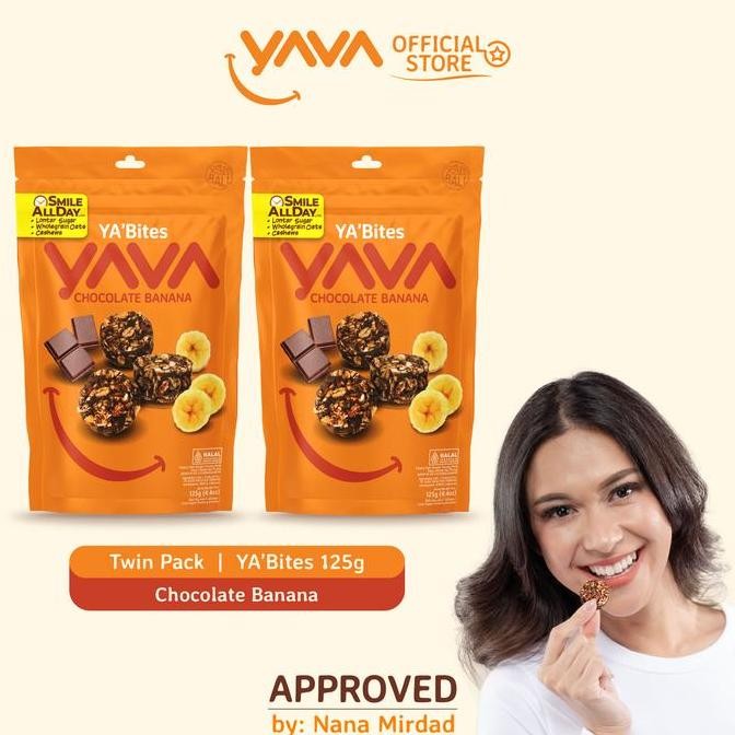 

YAVA Twin Pack YA'Bites Chocolate Banana (2 x 125g)