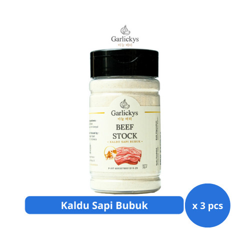 

GARLICKYS Kaldu Sapi Bubuk Non-MSG 75gr x 3 pcs