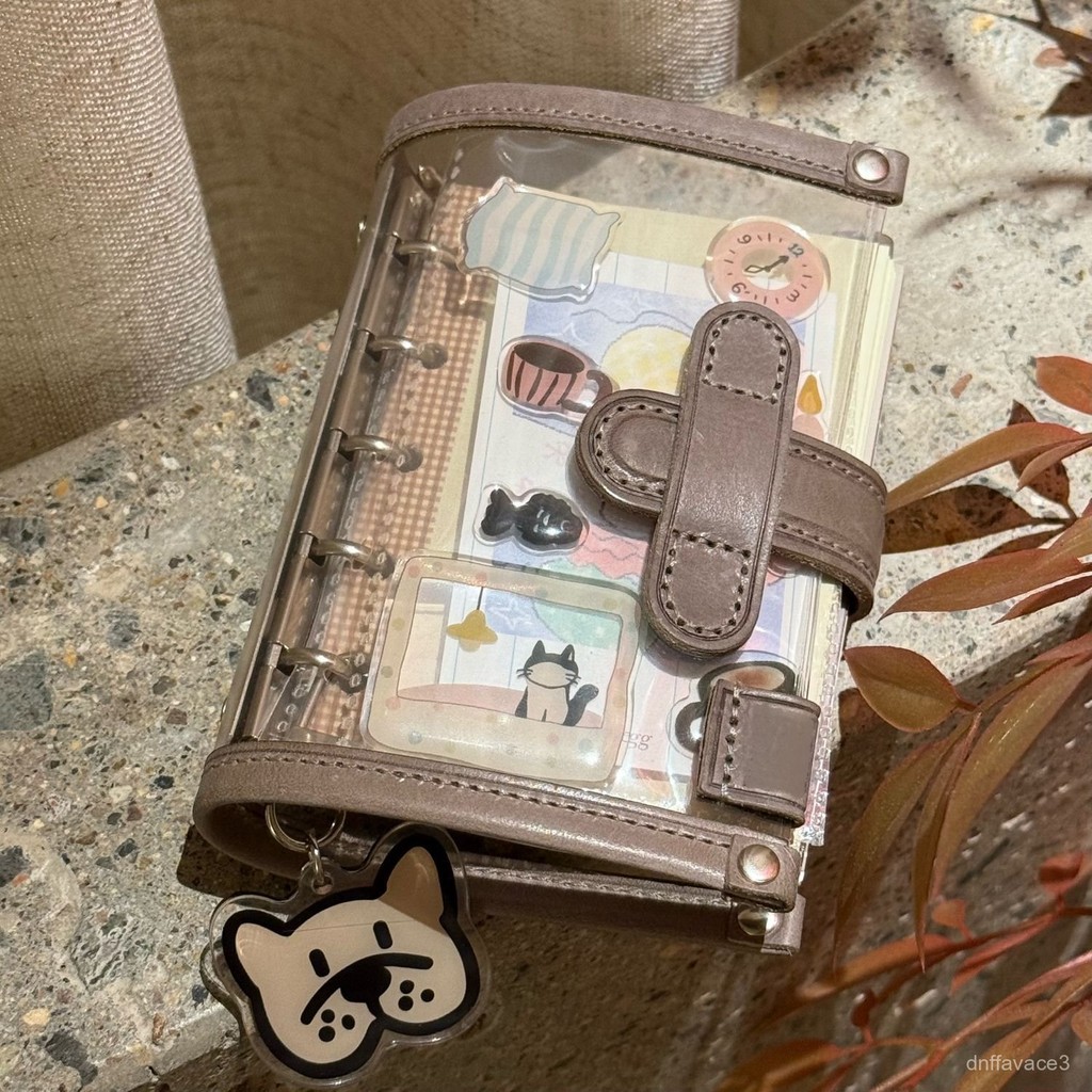 

Japanese Style Simple Beige Gray M5Hand ledger detachable loose-leaf diary notebook