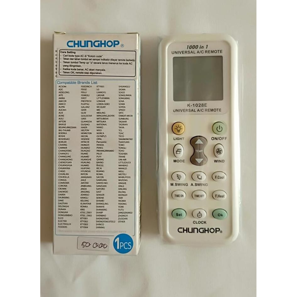 REMOT REMOT AC UNIVERSAL MULTI CHUNGHOP