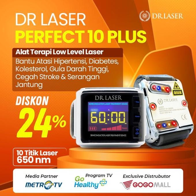 Dr Laser Perfect 10 Plus Terapi Laser Diabetes - Kolesterol
