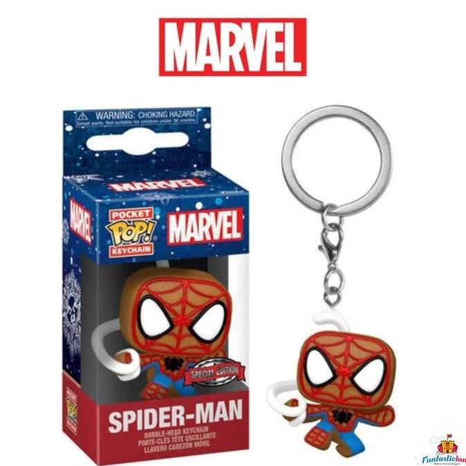 Funko Pocket POP Keychain Marvel Holiday - Gingerbread Spiderman