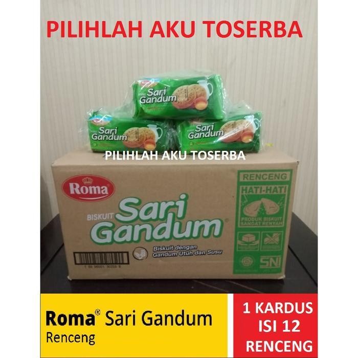 

Biskuit Roma Sari Gandum Renceng 39 Gram - 1 Kardus Isi 12 Renceng Terbaru Best Quality 100% Original