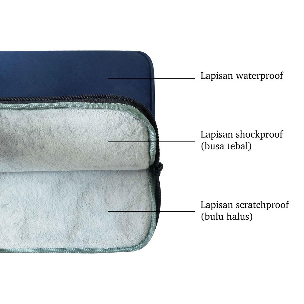 Promo.. Tas Laptop Clutch Handle Jinjing Tahan Anti Air Waterproof Water Resistant Laptop Bag / Slee