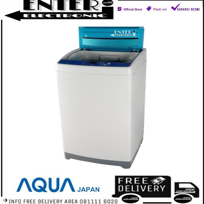 AQUA JAPAN AQW77DH - MESIN CUCI 1 TABUNG AQUA SANYO 7 KG AQW 77D H