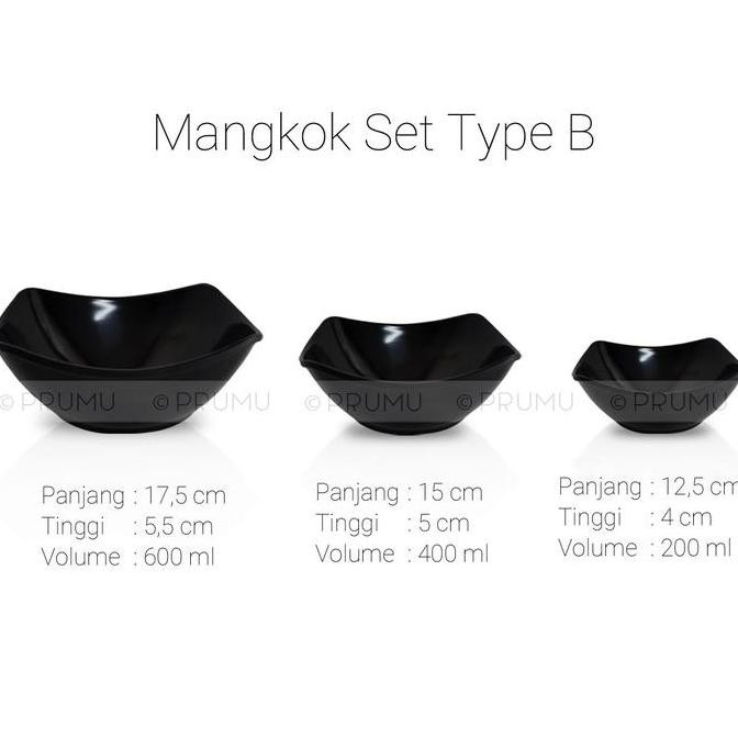 Mangkok Set Besar Kecil - Paket Mangkok Melamin - Mangkok Melamin Allshop