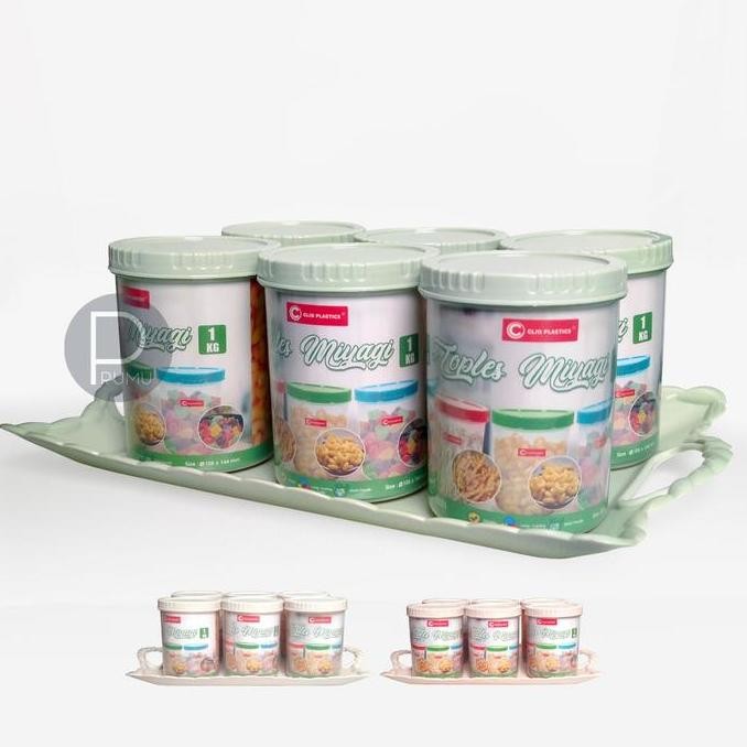Toples Plastik Serbaguna - Toples Kue Bening - Food Container Allshop