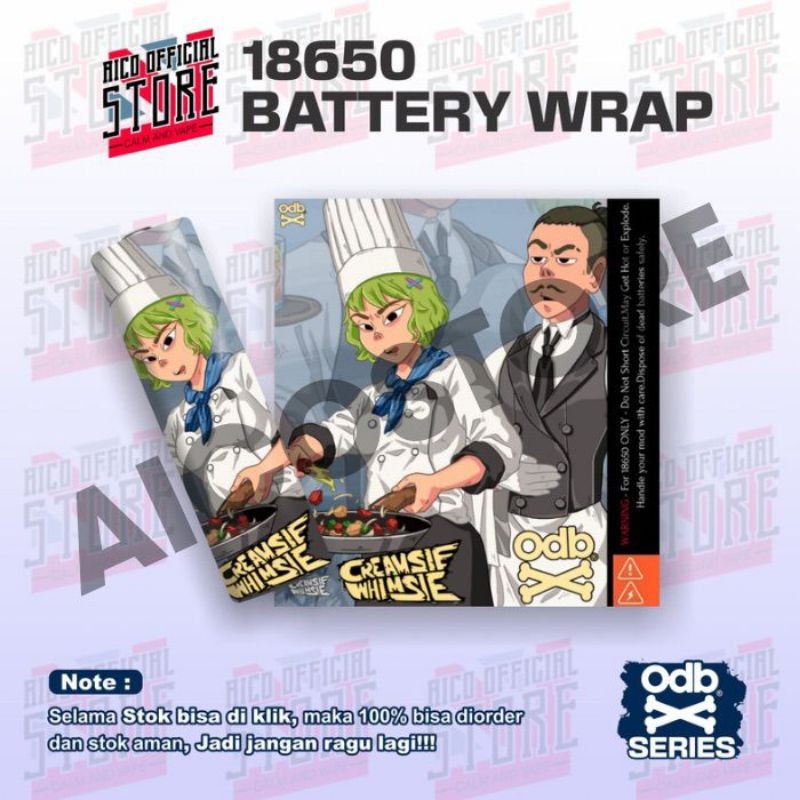 

[COD] Garskin Stiker Famstore Stiker Wrap Baterai 18650 O D B X Kremsi Whimse Untuk Melindungi Dan Memperindah Tampilan 10 Label Custom Presisi Terlaris
