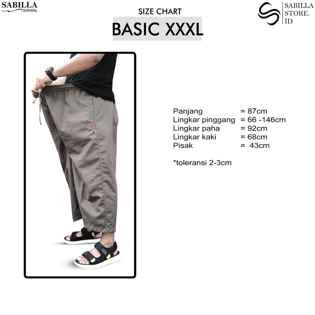 Cod Sirwal Sabilla Sirwal Jumbo Basic Xxxl U-45