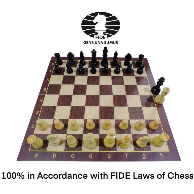 Promo Papan Catur + Bidak Catur Kayu Std Internasional + Tas Catur COD