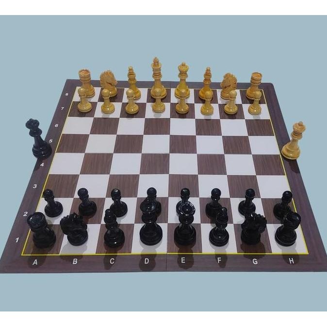 Promo Papan Catur Lipat Mewah + Bidak Catur Kayu Unik + Tas Catur COD