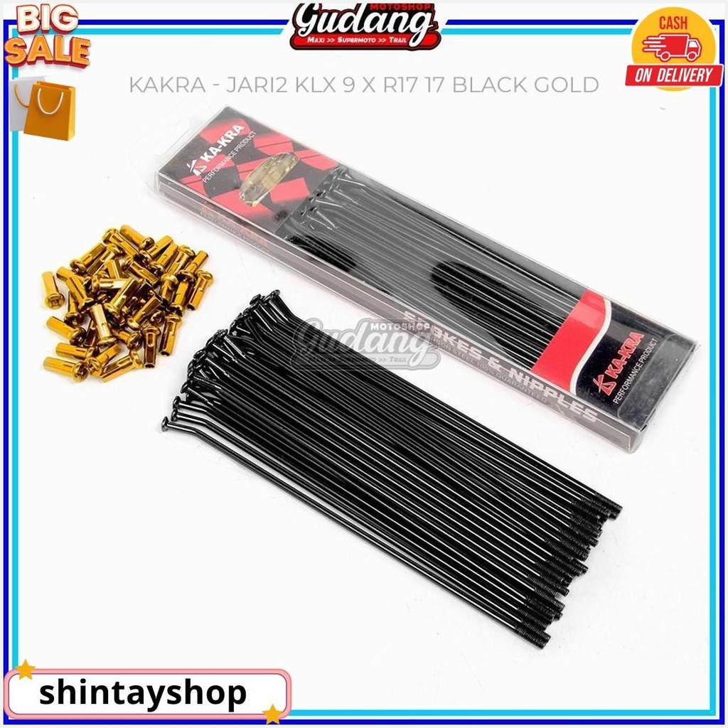 Jari Jari Set Supermoto Ka-Kra Nipple Jari2 Klx 150 Crf 150L Wr 155 Ring 9 X R17 36 Hole Termurah Ba