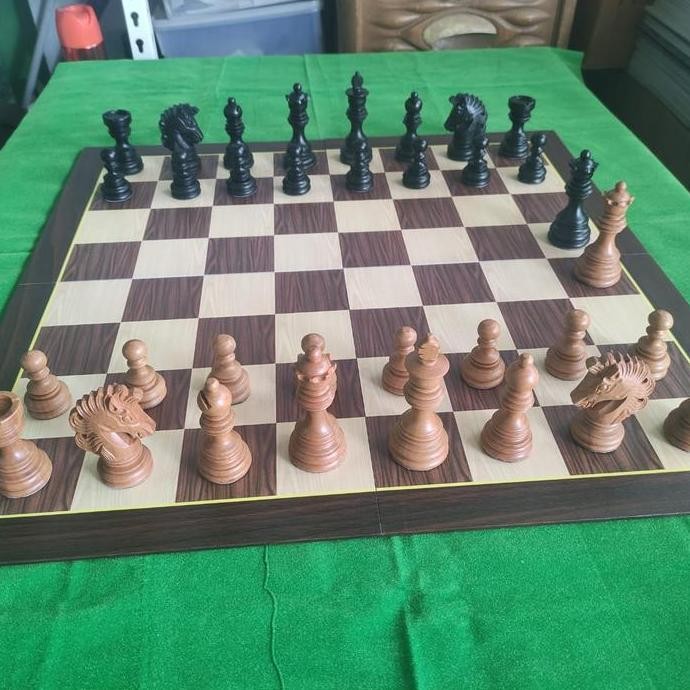 Promo Set catur kayu sawo,unik,halus,doff.Kuda Jabrik COD