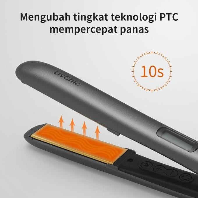 Promo LivChic 2IN1 Catok Rambut untuk Meluruskan dan Keriting LS303 Ringan Alat pengeriting rambut T