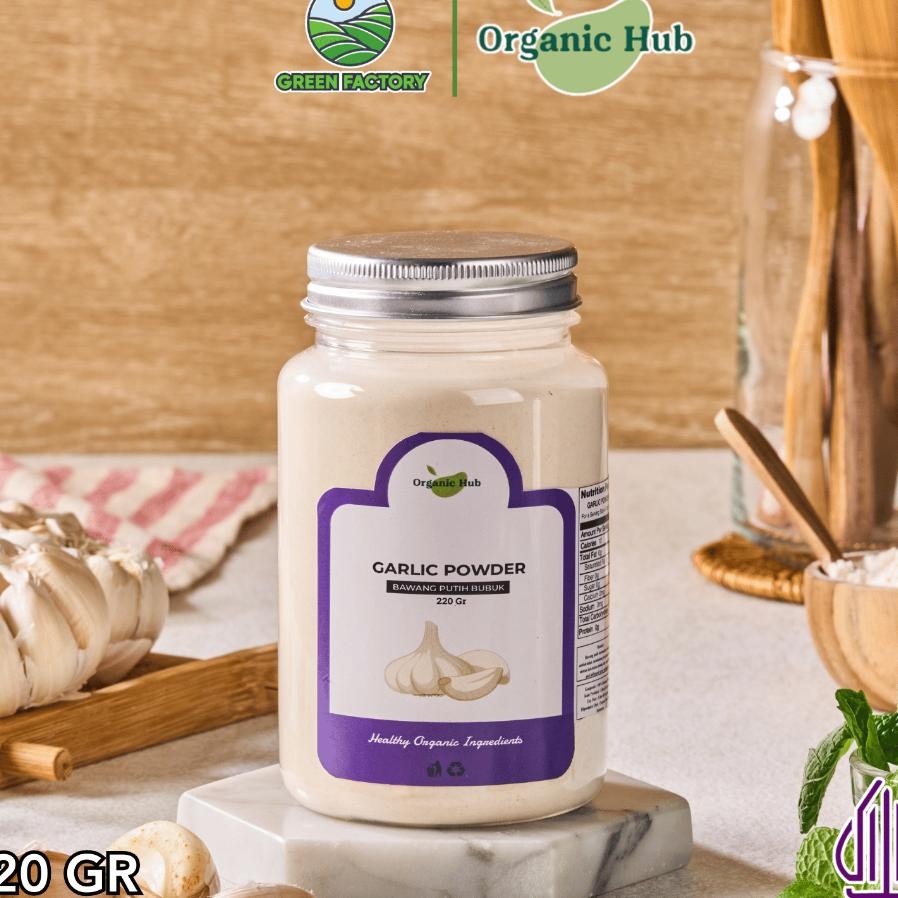 

Organic Hub Garlic Powder Rempah Bubuk Bawang Putih Quality Tanpa Pengawet 220 Gr