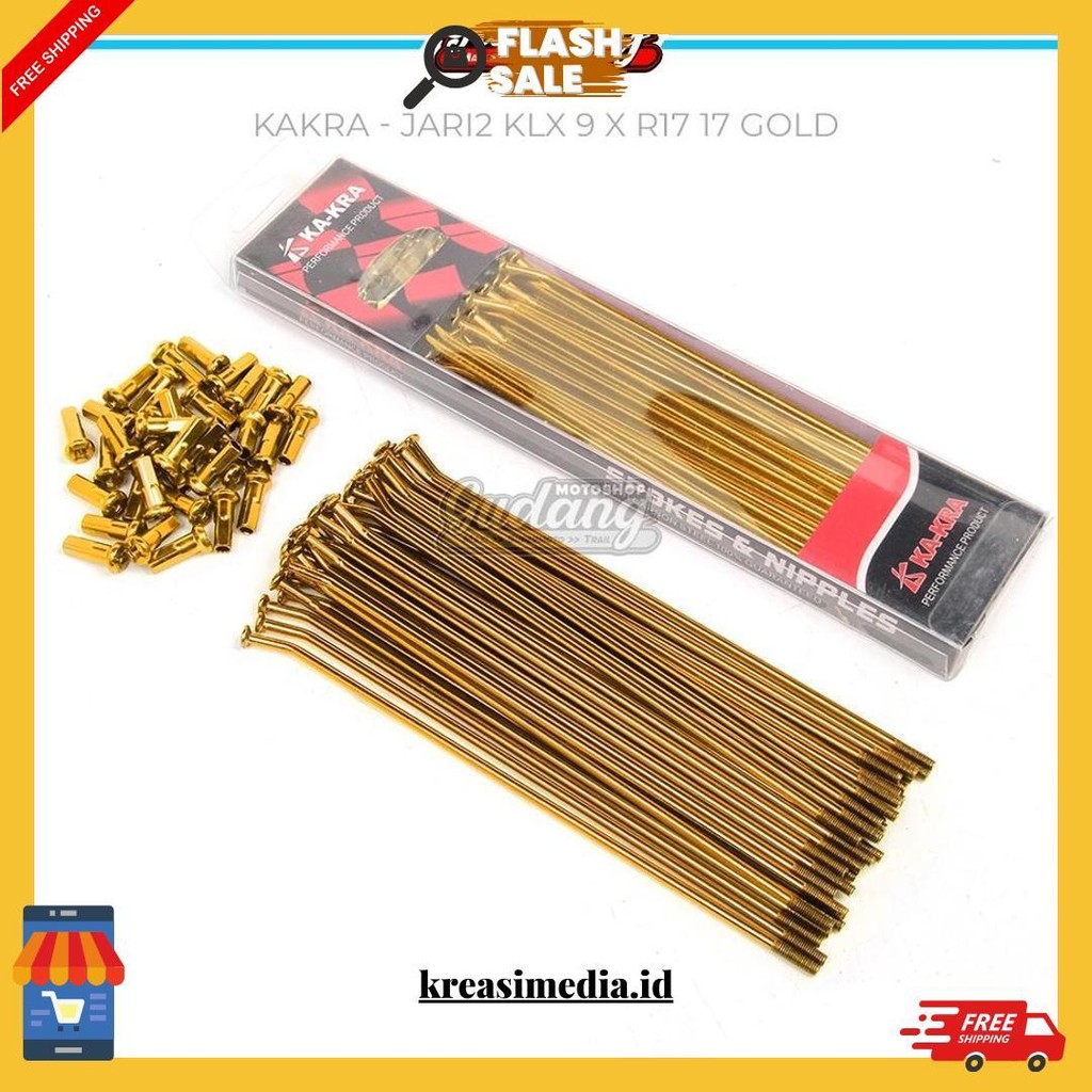 Jari Jari Set Supermoto Ka-Kra Nipple Jari2 Klx 150 Crf 150L Wr 155 Ring 9 X R17 36 Hole Cod