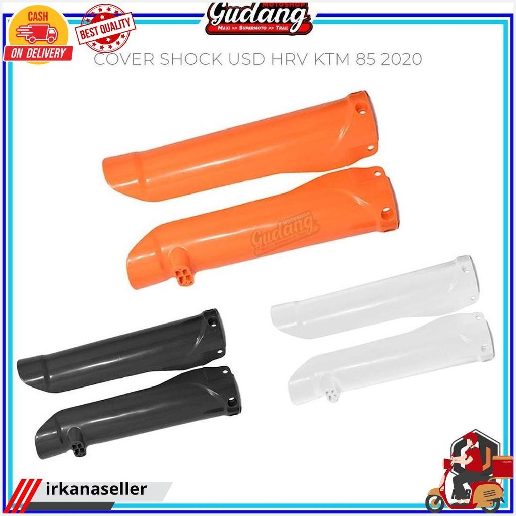 Cover Shock Tutup Pelindung Shock Depan Usd Ktm 85 2020 Harvy Mx Hitam Orange Putih Bisa Cod