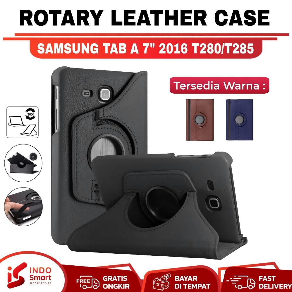 Promo Case Samsung Tab A 2016 | Samsung Tab A 7" 2016 | Tab A6 2016 | T280 T285 Case Flip Cover Rota