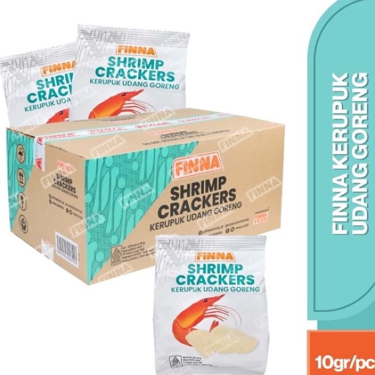 

Exp. Nov 2025 Finna Kerupuk Udang Siap Makan 1 Dusshrimp Craers Matang 120Pc