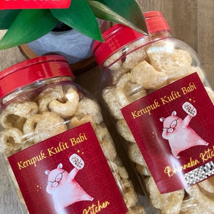 

Kerupuk Kulit Babi Toples Ukuran 2Liter
