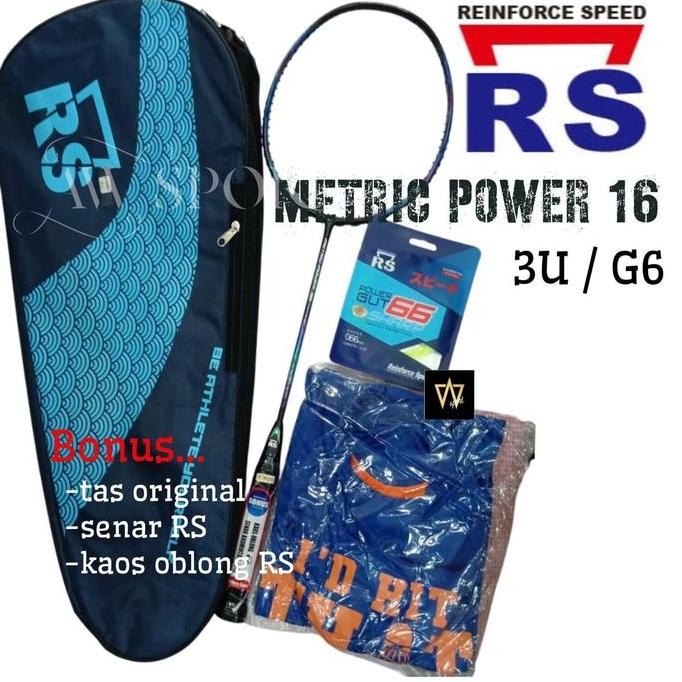 ```````] Raket Badminton RS Metric Power 16 N-III Badminton Racket